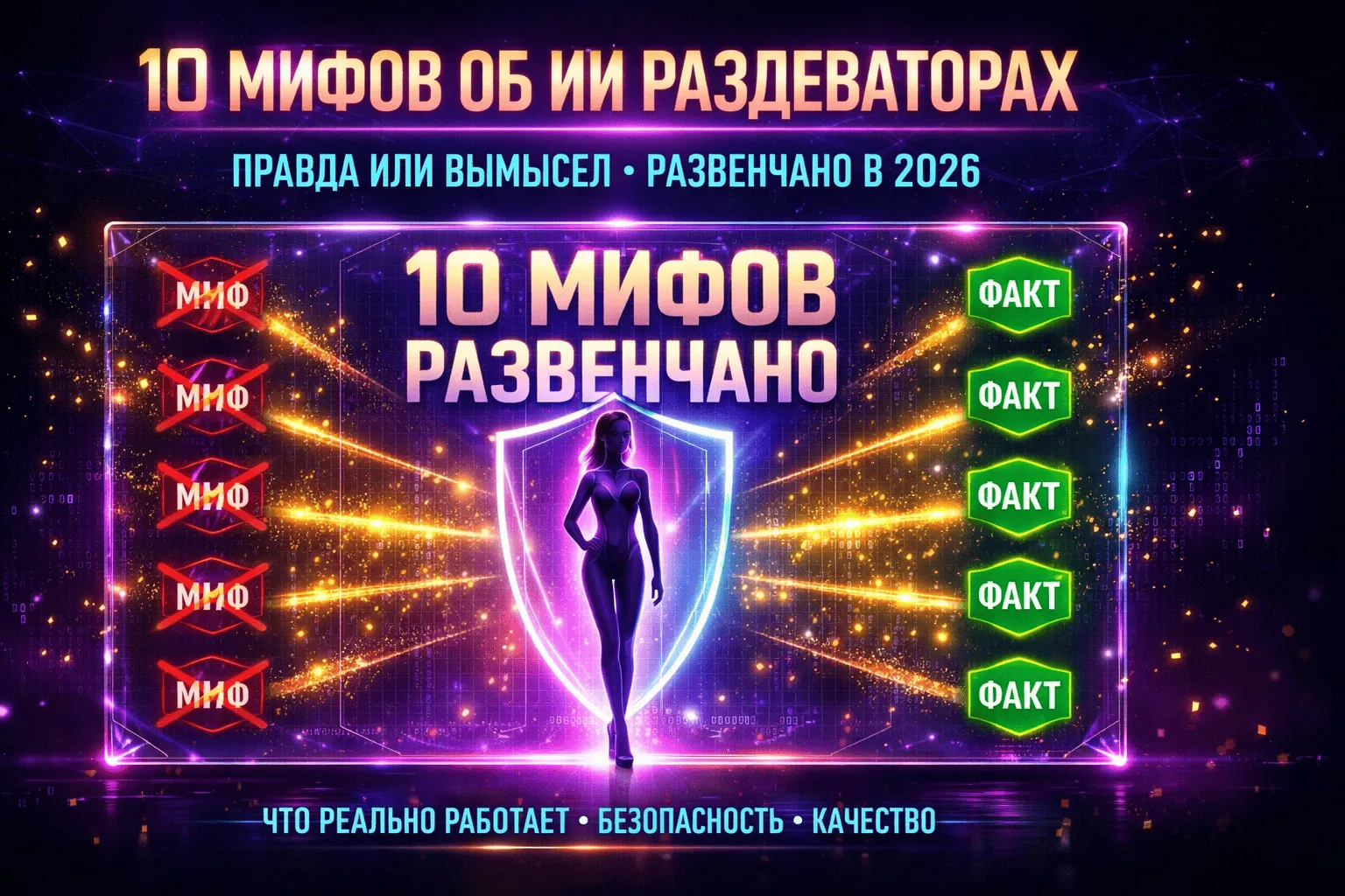 10 мифов об ИИ раздеваторах — что правда, а что полная чушь