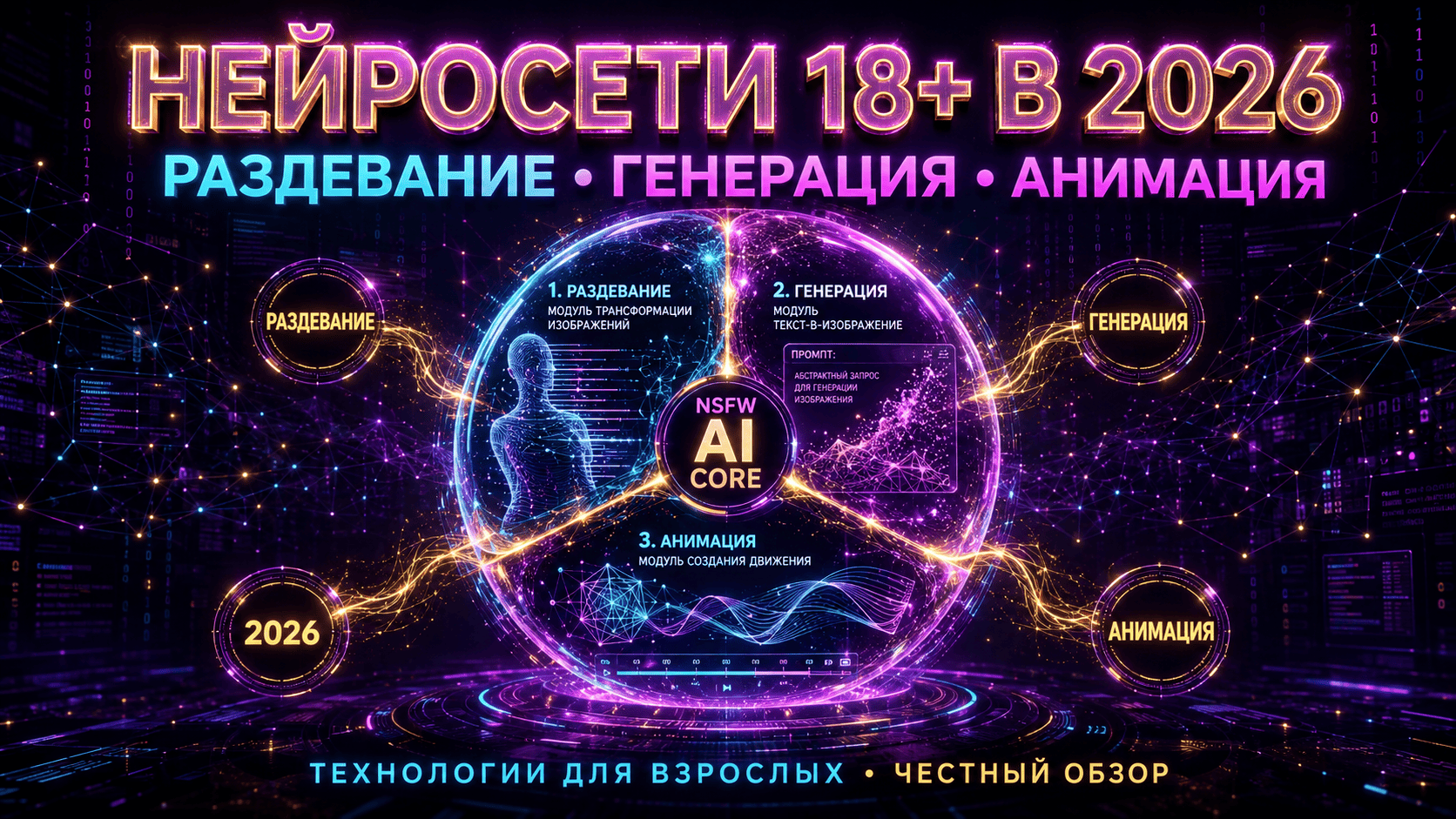 Нейросеть 18+ — что умеет ИИ для взрослых в 2026 году